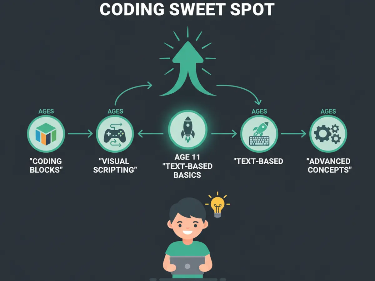 coding for 11 year olds — Why Age 11 Is the Pre-Teen Coding Sweet Spot (illustration)
