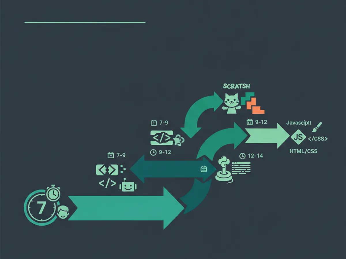 coding for 7 year olds — Why Age 7 Is the Perfect Start Age (illustration)