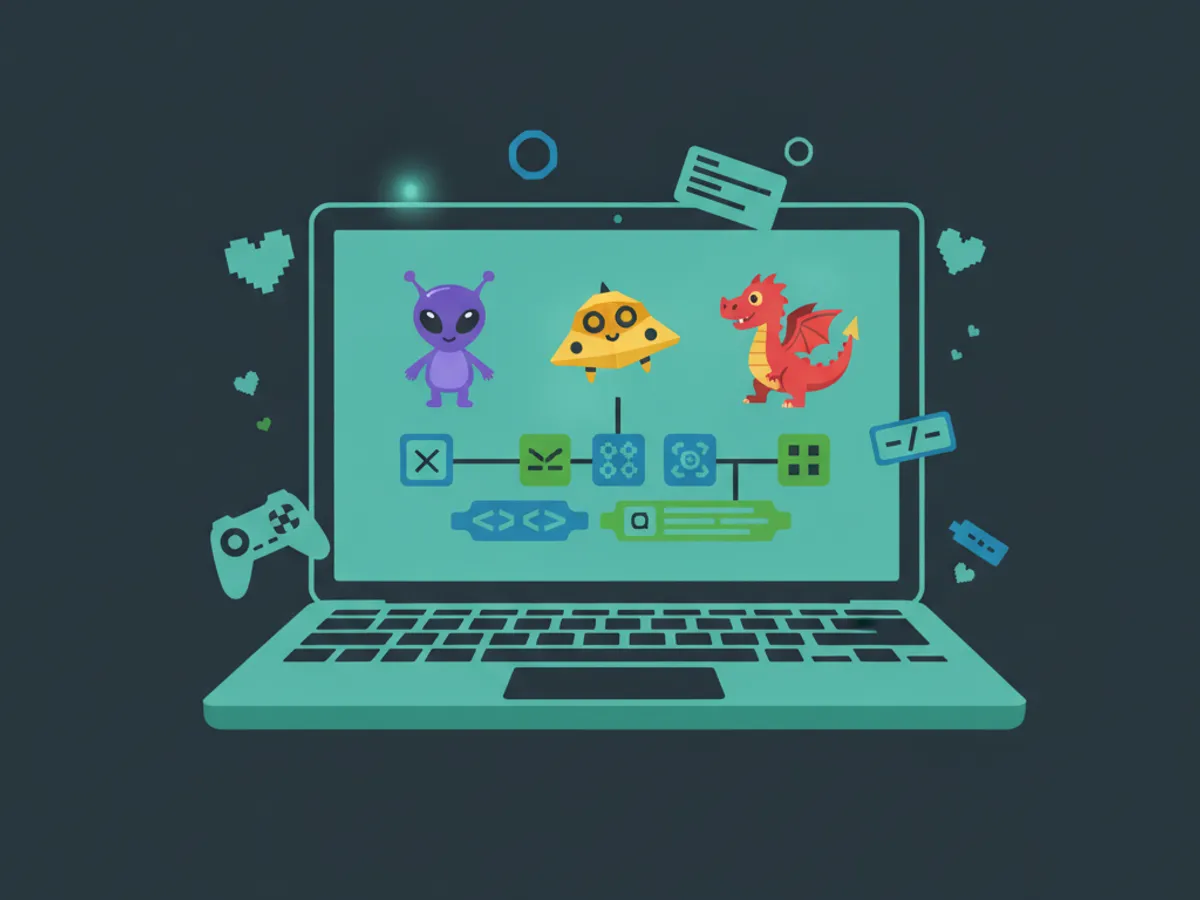 coding websites for kids — Coding Games for Kids That Teach Real Code (illustration)