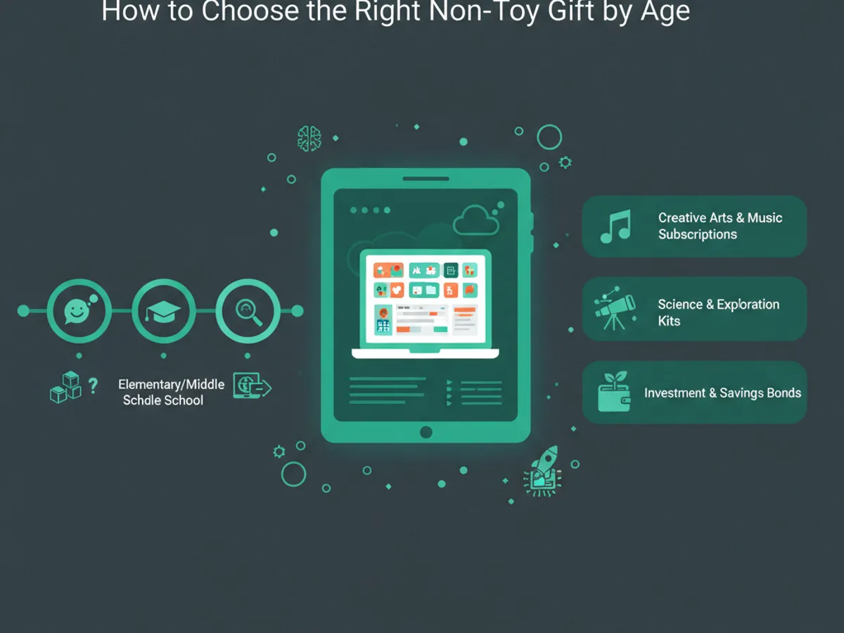 educational gifts that arent toys — How to Choose the Right Non-Toy Gift by Age (illustration)