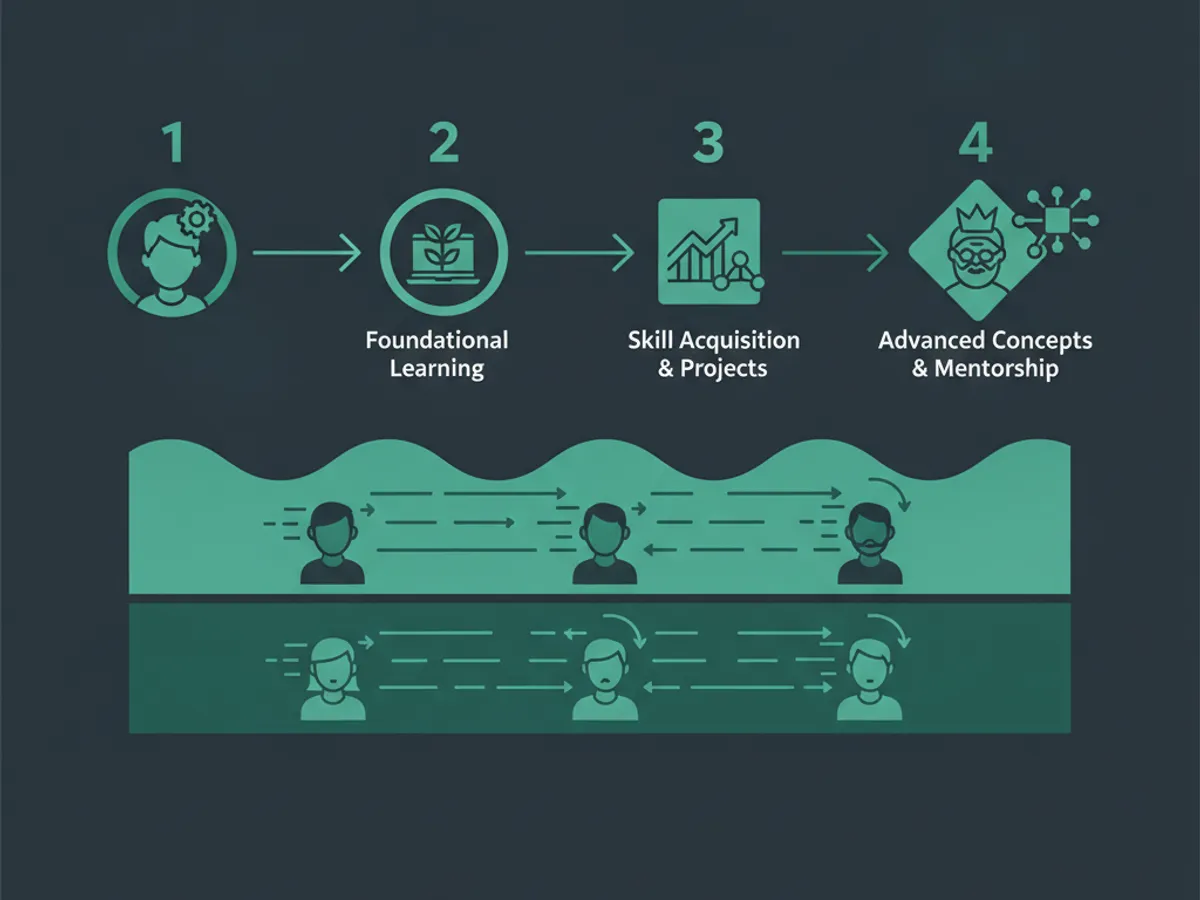 how long to learn coding — How Age Changes the Timeline (illustration)