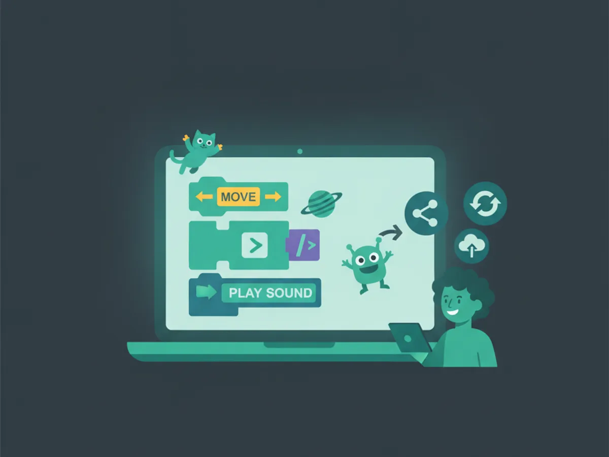 Scratch game ideas — How to Remix and Share Scratch Games (illustration)