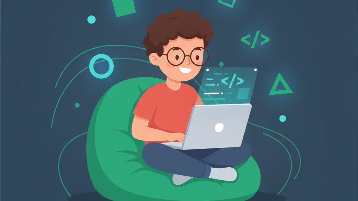 coding for 8 year olds — Coding for 8-Year-Olds The 2026 Guide to Building Real Projects (KidsCode Gift blog hero illustration)