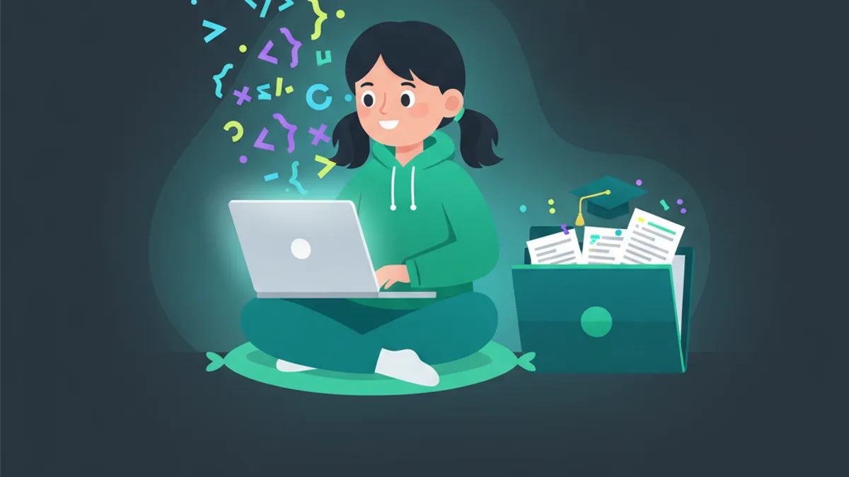 coding for girls — Coding for Girls Closing the Tech Gender Gap in 2026 (And How Parents Can Help) (KidsCode Gift blog hero illustration)
