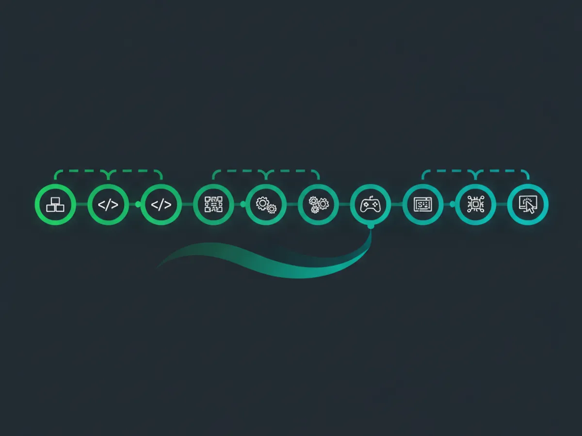 A subscription timeline infographic showing 12 months of coding learning